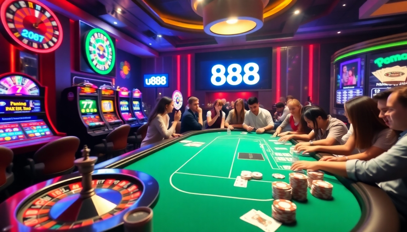 Experience the thrill of casino gaming with u888 com's dynamic atmosphere featuring roulette and poker.