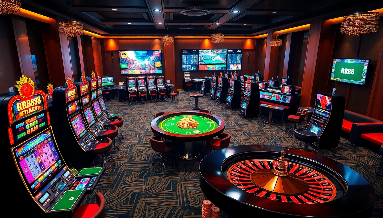 Experience the thrill of RR88 with vibrant casino games and exciting betting elements.