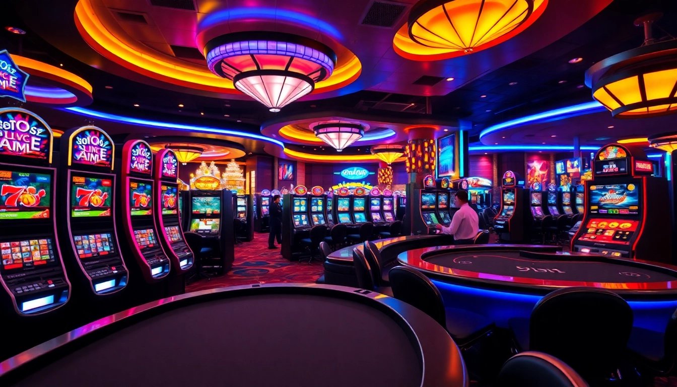 Visitez le site de casino en ligne avec des machines à sous et un dealer en direct captivant.